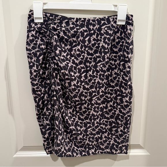Isabel Marant Etoile Angelica Ruched Printed Mini Skirt Black and White Size 38 - Picture 5 of 9